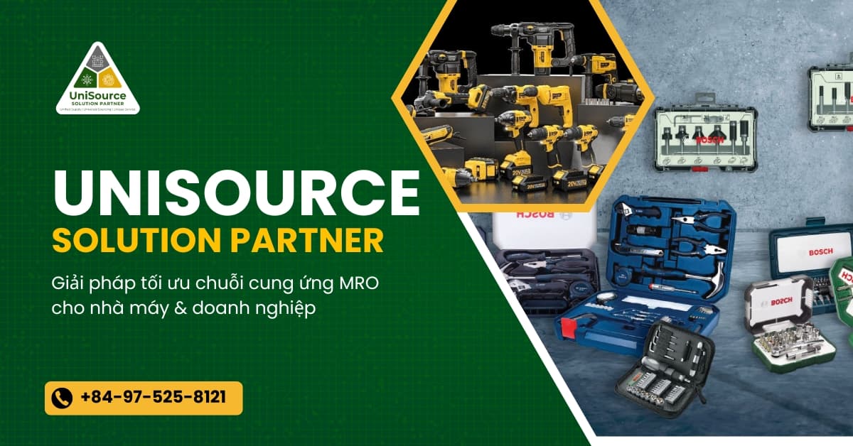 UniSource Solution Partner — Giải pháp tối ưu chuỗi cung ứng MRO